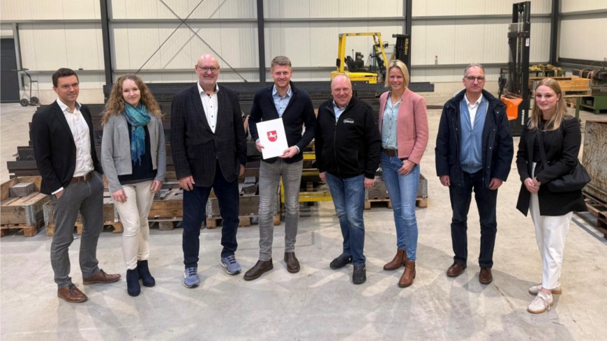 Land Niedersachsen fördert Erweiterungsinvestition bei der Firma Bremer Stahlbau