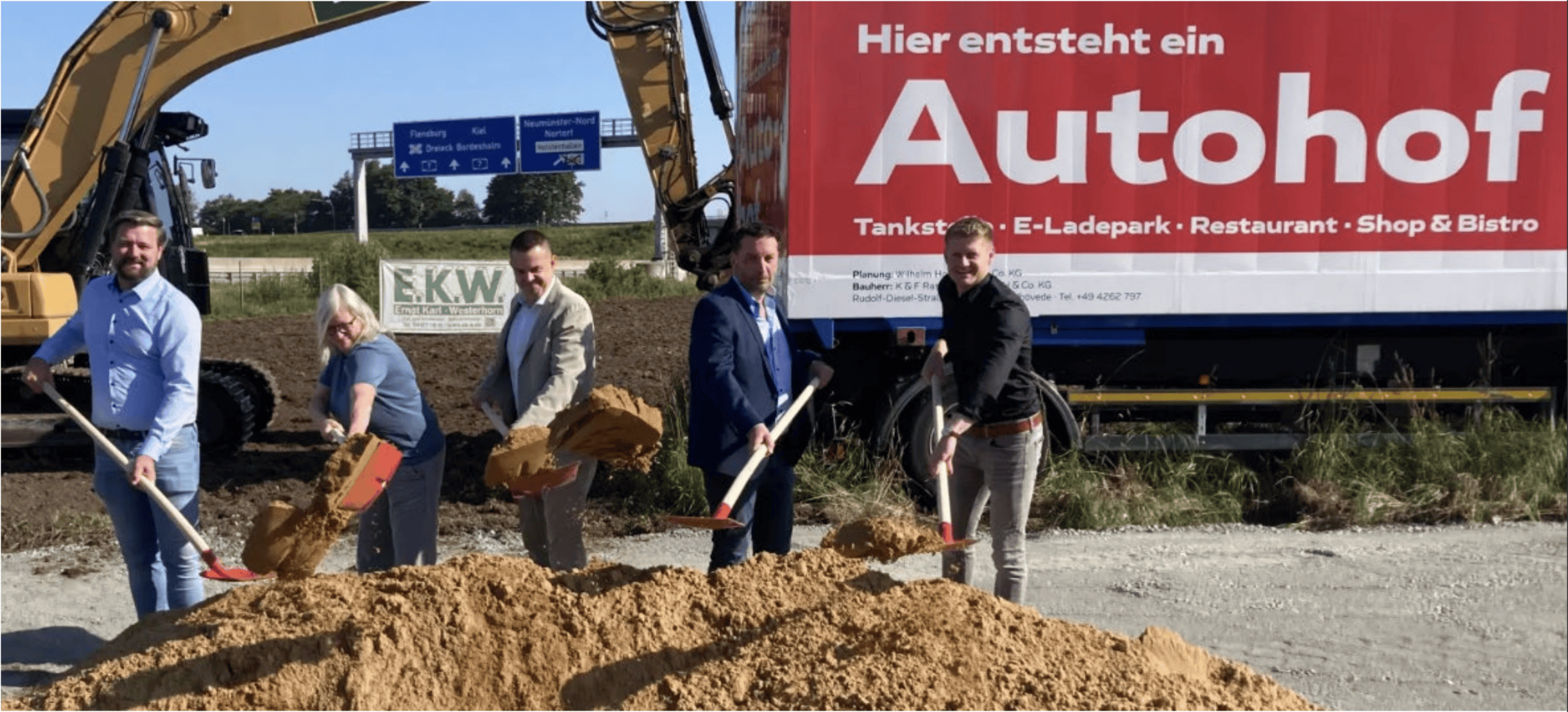 Bremer Stahlbau baut modernen Autohof an der A7